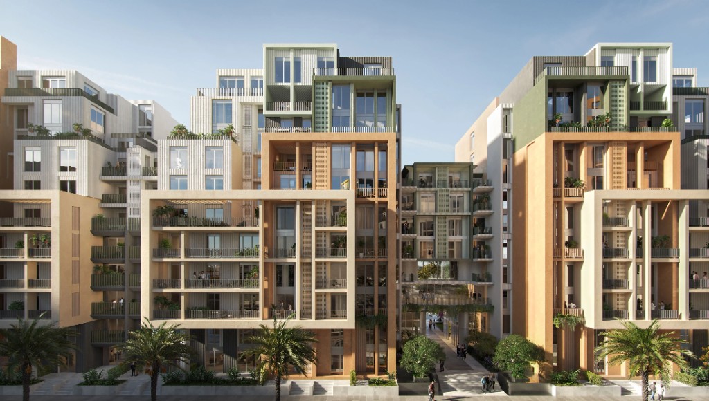 Units — refined residential facades and private outdoor spaces